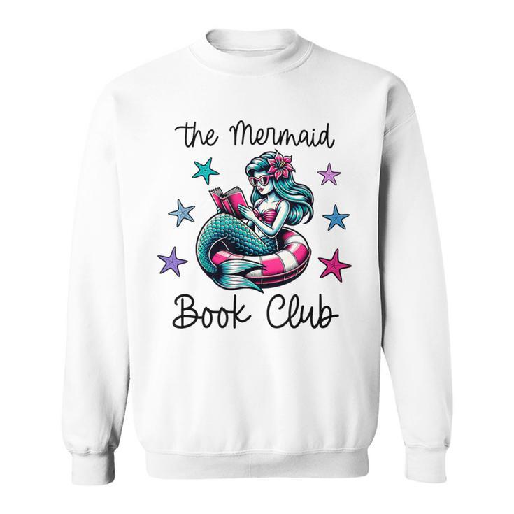The Mermaid Book Club Summer Trendy Cute Reading Sweatshirt