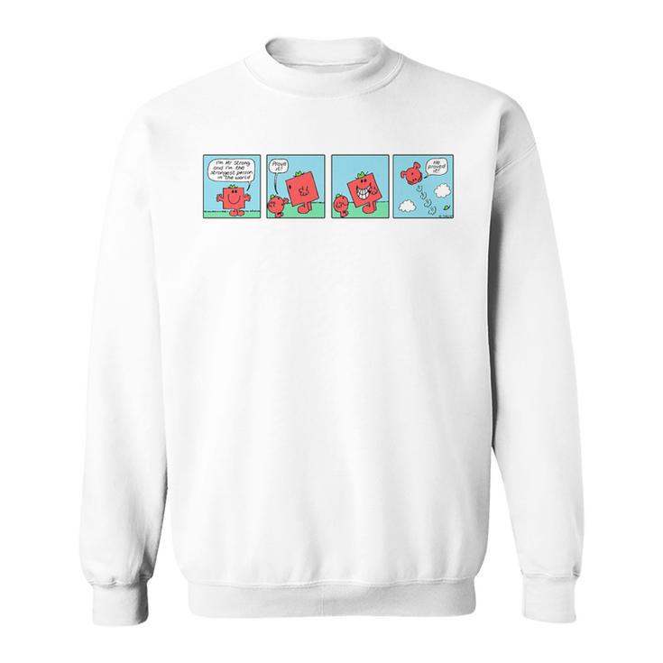 Mr Men Mr Strong Mr Small Retro Comic Book Premium Tri-Blend Sweatshirt