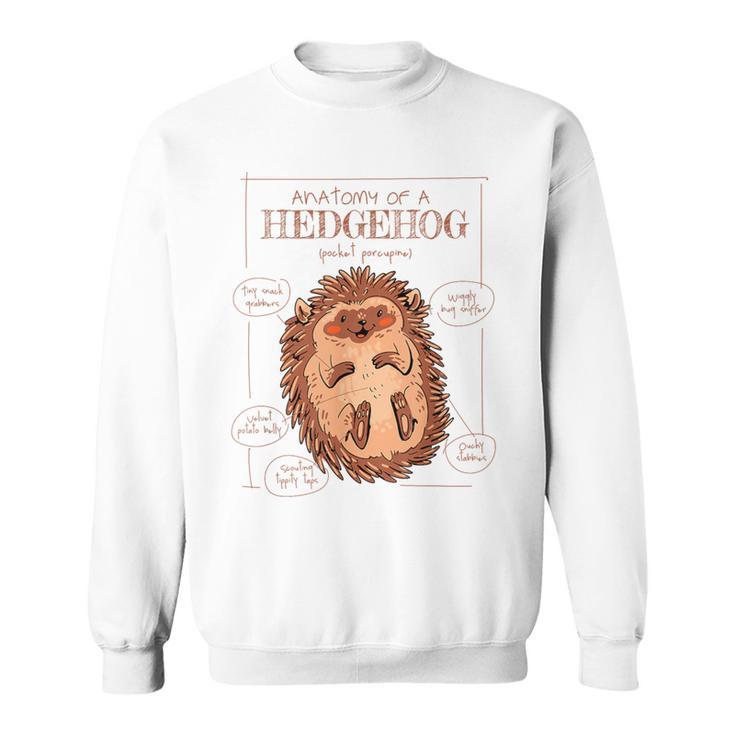 Natural Science Textbook Anatomy Hedgehog Sweatshirt