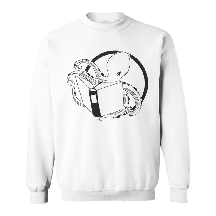 Nerdy Book Lover Shirt Kraken Open A Book Sweatshirt