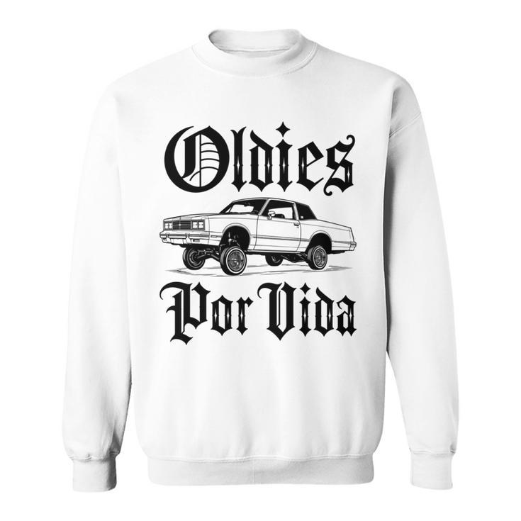 Oldies Porida ヴィンテージ ローライダー 車 メキシカン チカーノ チョロ 長袖tシャツ スウェットシャツ