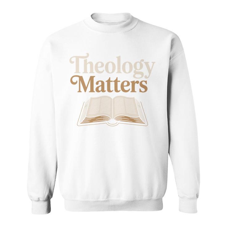Theology Matters Open Book Sweatshirt