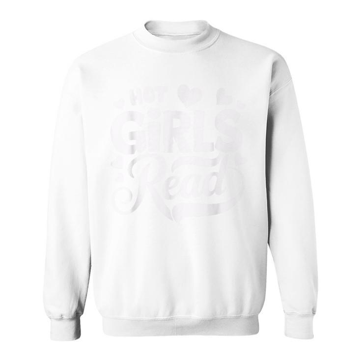 Pink Preppy Aesthetic Hot Girls Read Book Lovers Bookish Sweatshirt