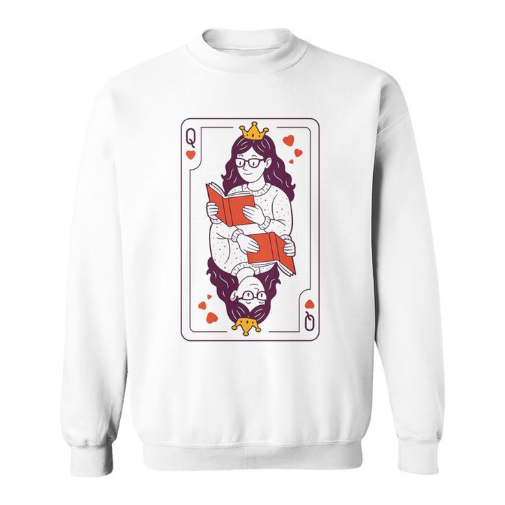 Queen Of Books Premium Tri-Blend Sweatshirt