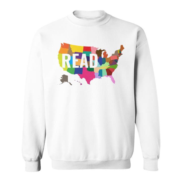 Read America Shirt United States Read Books Sweatshirt