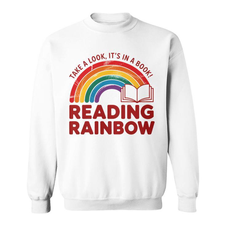 Reading Book Rainbow Literacy Learning Premium Tri-Blend Sweatshirt