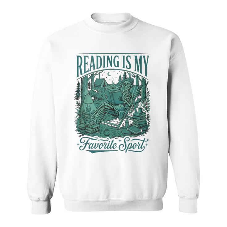 Reading Is My Favorite Sport Book Lover Bookworm Sweatshirt