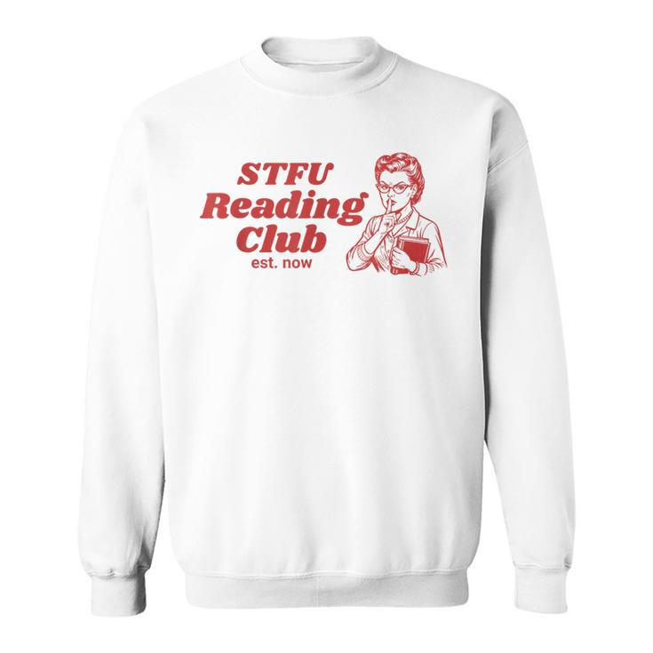 Retro Book Lover Reading Club Quote Sweatshirt