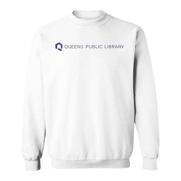 Retro Queens Public Library NY New York Book Lover Sweatshirt