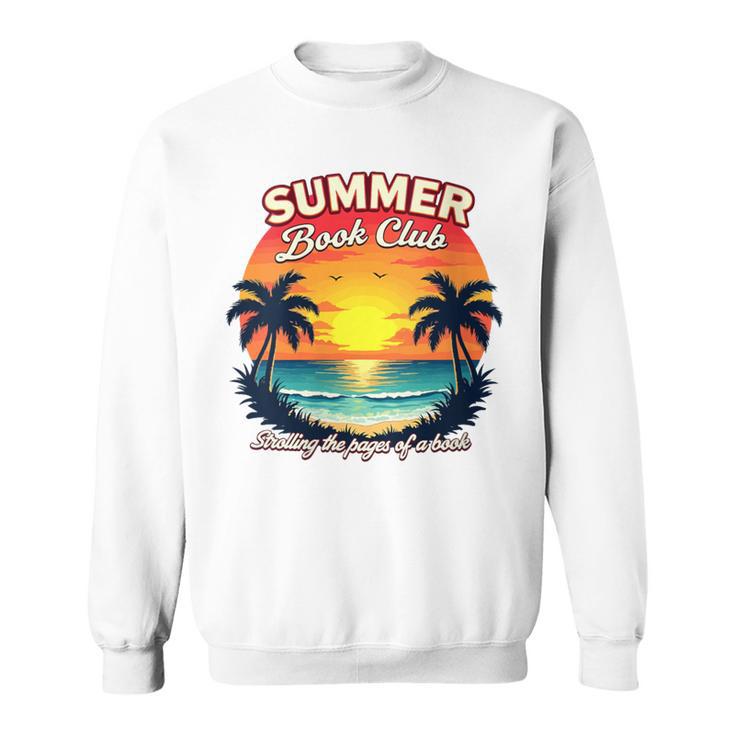 Retro Summer Book Reading Club Sweatshirt