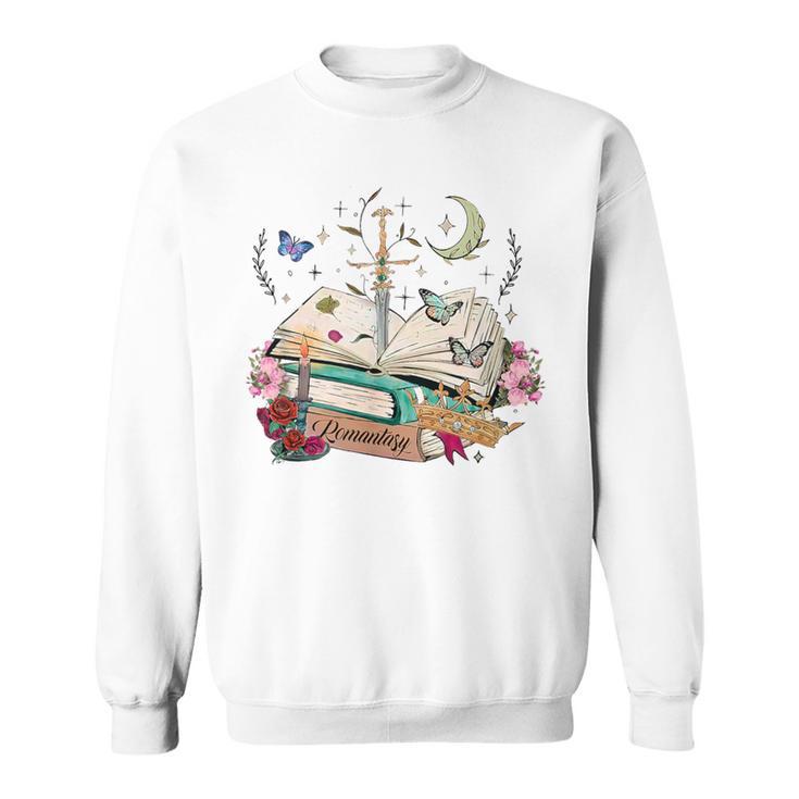 Romantasy Dark Romance Fantasy Reader Book Lover Reading Sweatshirt