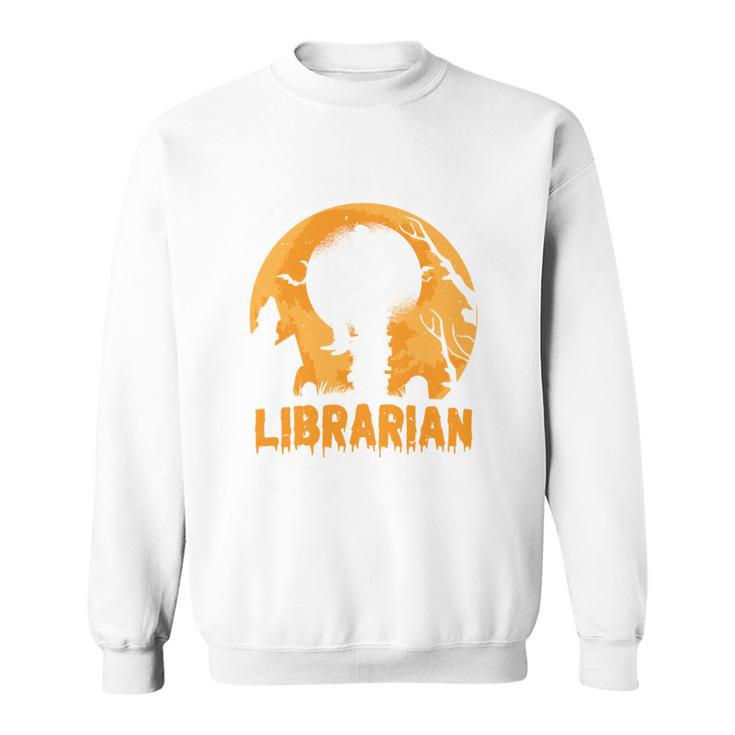This Is My Scary Librarian Halloween Book Lover Scary Reader Sweatshirt