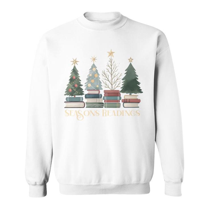 Seasons Readings Christmas Tree Book Lover Sweatshirt Seasons Readings Christmas Tree Book Lover Sweatshirt