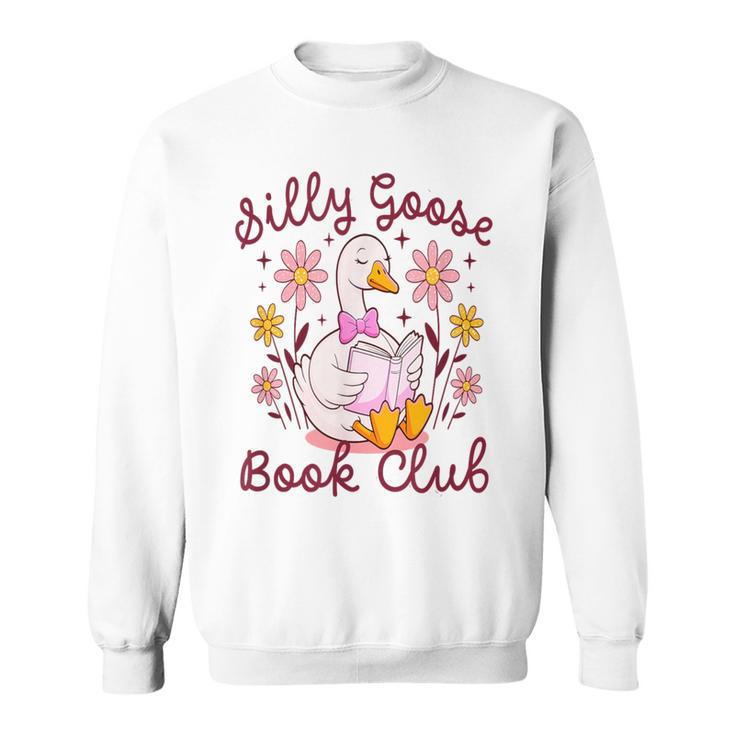 Silly Goose Book Club Reading Girl Sweatshirt