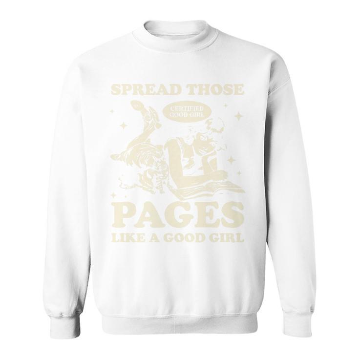 Spread Those Pages Like A Good Girl Shirt Smutty Spicy Book Premium Tri-Blend Sweatshirt