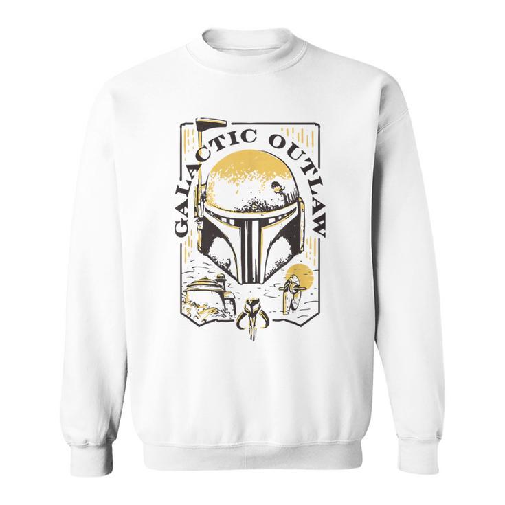 Star Wars The Book Of Boba Fett Galactic Outlaw Logo V-2 Sweatshirt