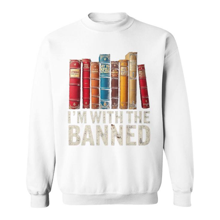 Support Banned Books Freedom I'm With The Banned Sweatshirt