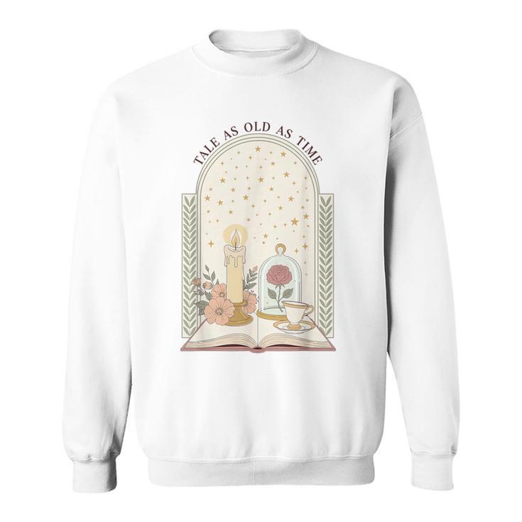 Tale As Old As Time Rose Candle And Book Sweatshirt