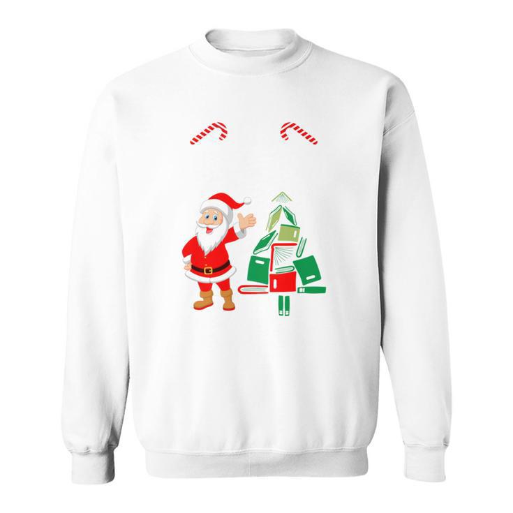 Tis The Season To Read Christmas Reindeer Book Reading Fan Sweatshirt