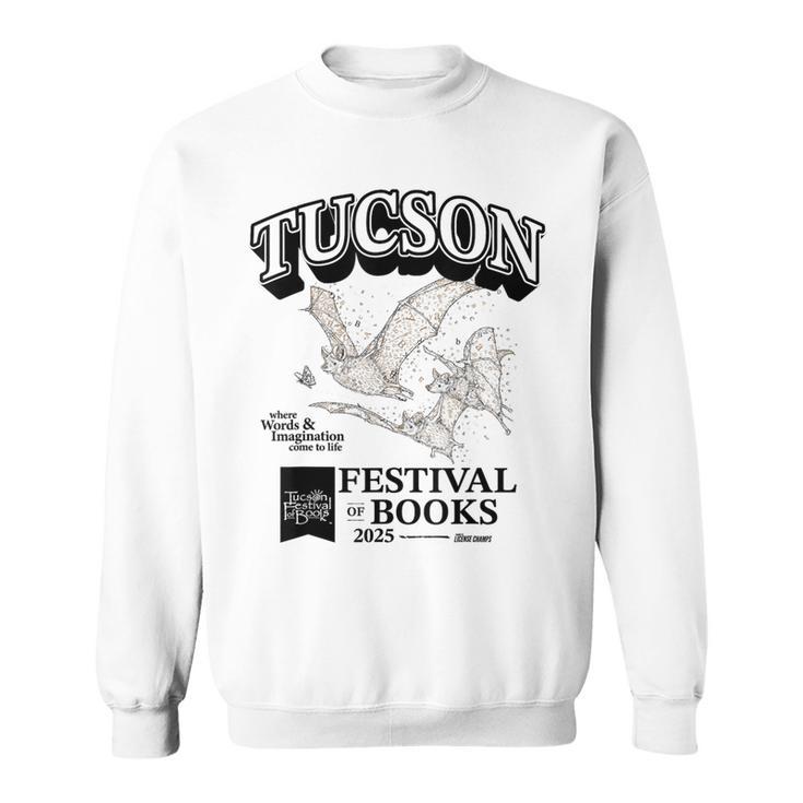 Tucson Festival Of Books Merch TFOB 2025 Criter Bat Sweatshirt Tucson Festival Of Books Merch TFOB 2025 Criter Bat Sweatshirt