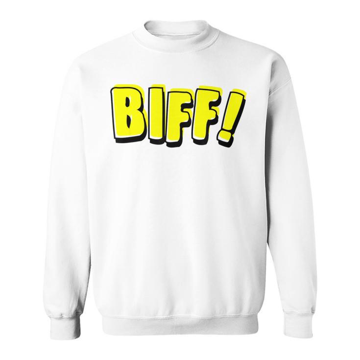 Vintage Comic Book Style Sound Effect Biff Sweatshirt