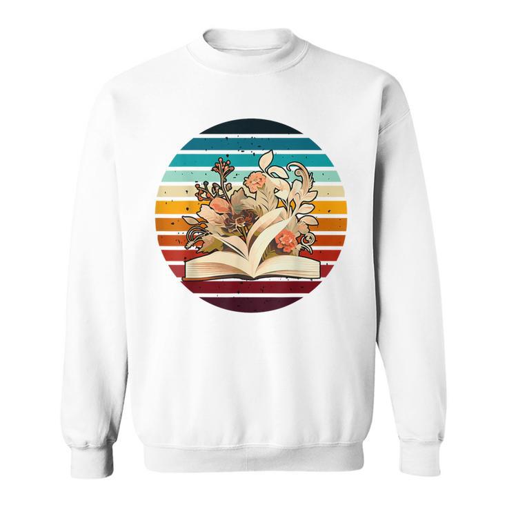 Wildflower Book Lovers For Summer Reading Booktrovert Women Sweatshirt