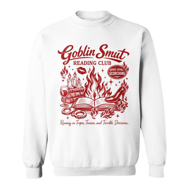 Women's Smut Reader Smutty Spicy Book Goblin Smut Reading Club Sweatshirt