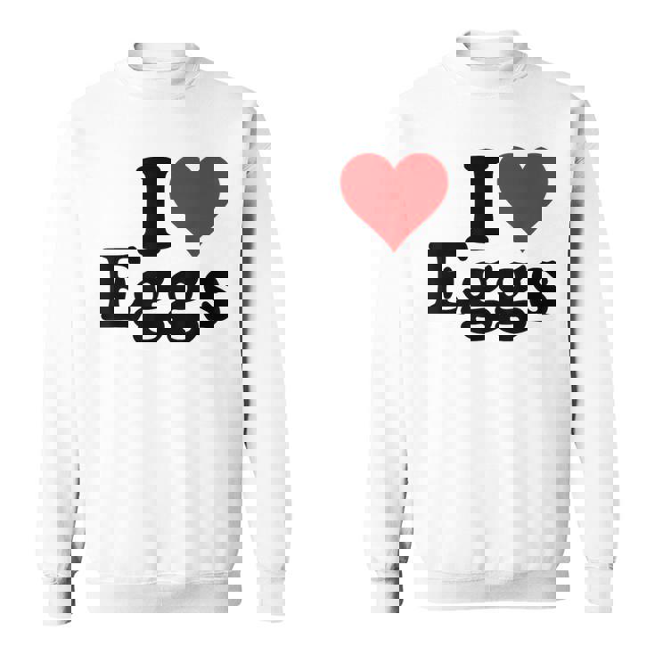 アイラブエッグアイハートエッグ スウェットシャツ