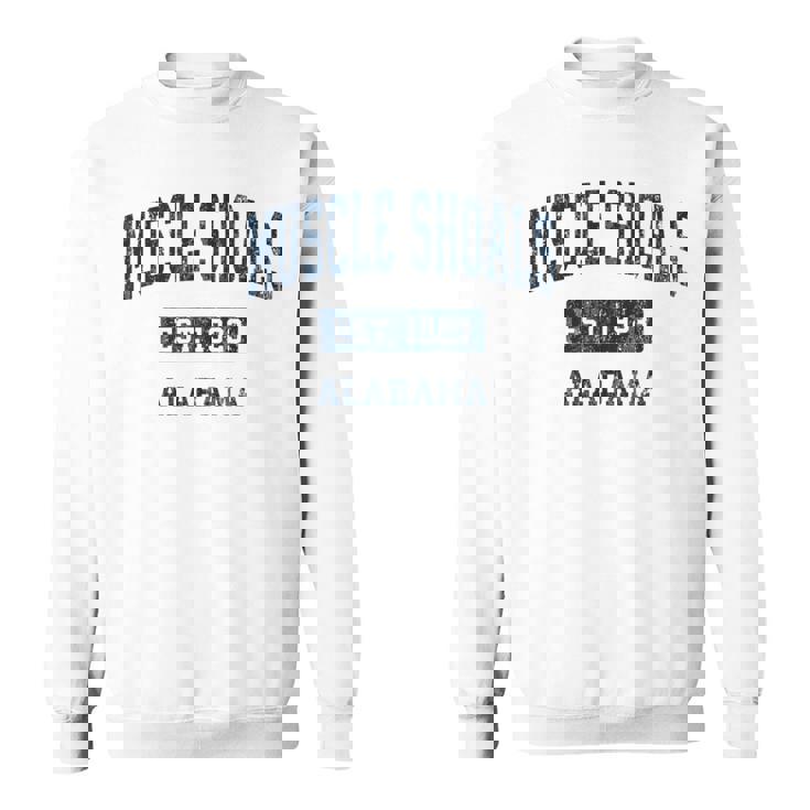 アラバマ州マッスルショールズアラバマ州ヴィンテージスポーツエスタブリッシュドネイビーデス スウェットシャツ