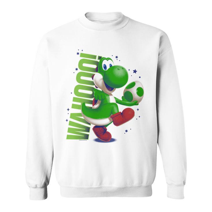 ザ・スーパーマリオギャラクシー・ムービー Action Yoshi 長袖tシャツ スウェットシャツ