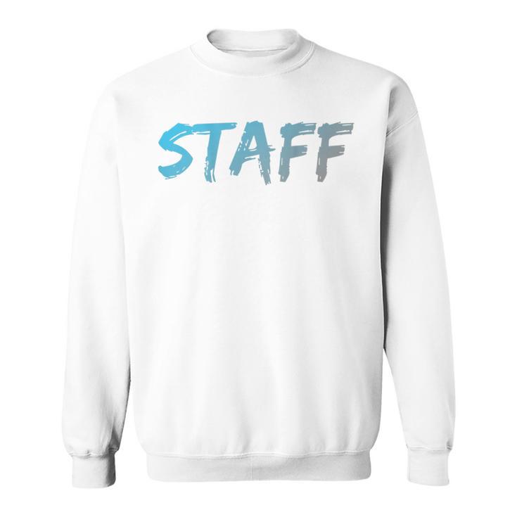スタッフバックプリントデザインtシャツ イベントスタッフ用 スウェットシャツ