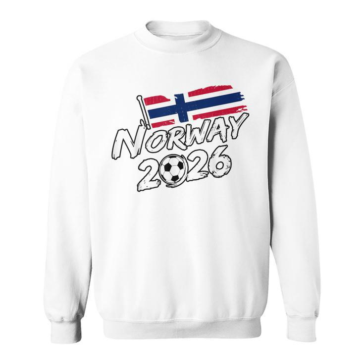 ノルウェー サッカー フットボール 試合 プレーヤー ファン ノルウェー国旗 スウェットシャツ