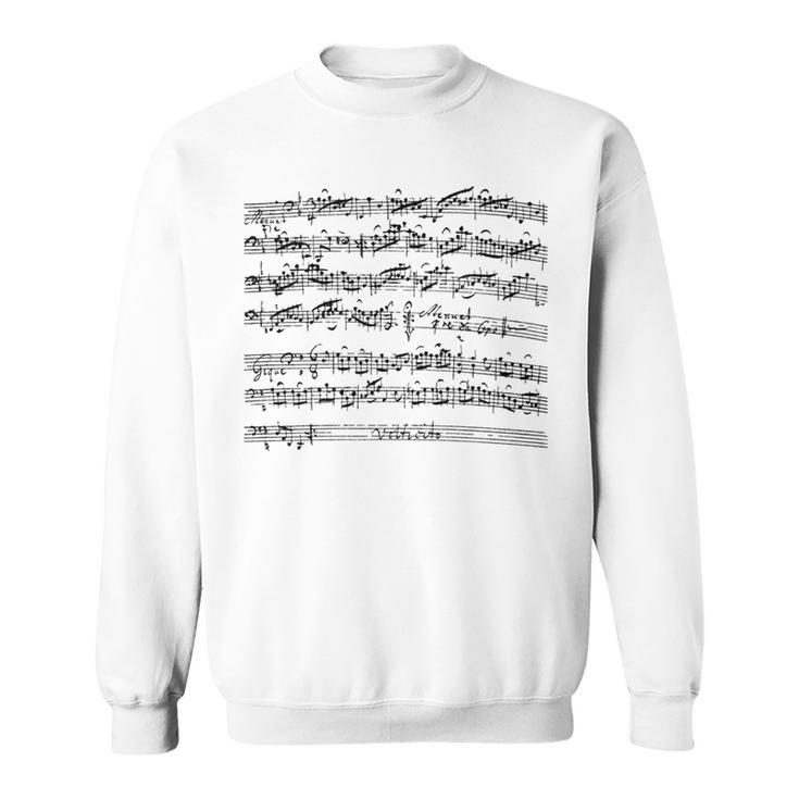 バッハチェロ組曲メヌエットチェリスト 長袖tシャツ スウェットシャツ