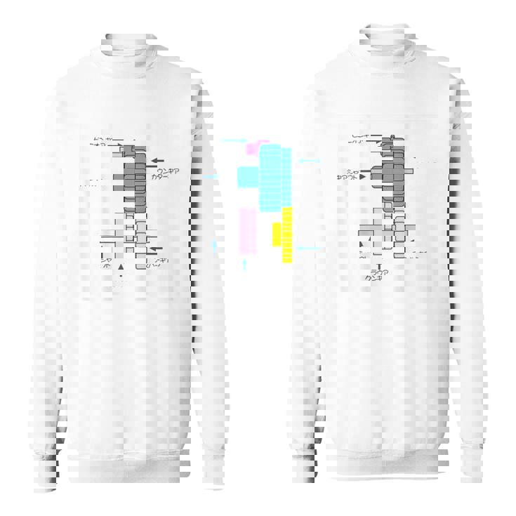 ミニ四駆 ギアイラストプリント スウェットシャツ