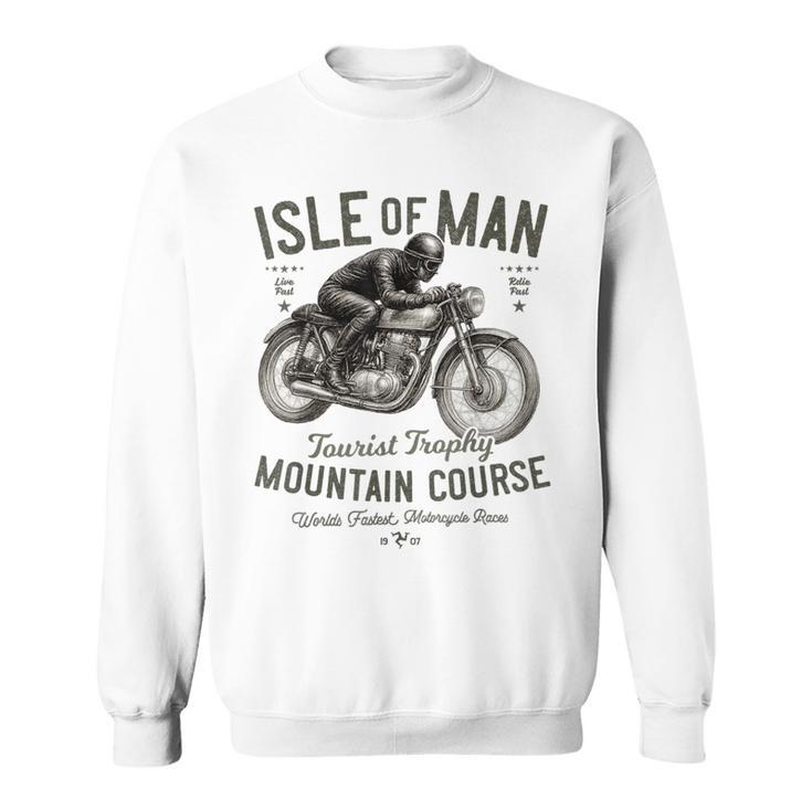 レトロ マン島 Tt レース ヴィンテージ レーシング バイクレース スウェットシャツ
