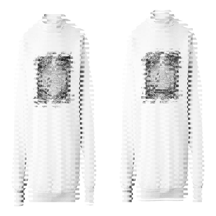 ヴィンテージ イルミナティ オールシーイング アイ ダラー フリーメイソン スウェットシャツ