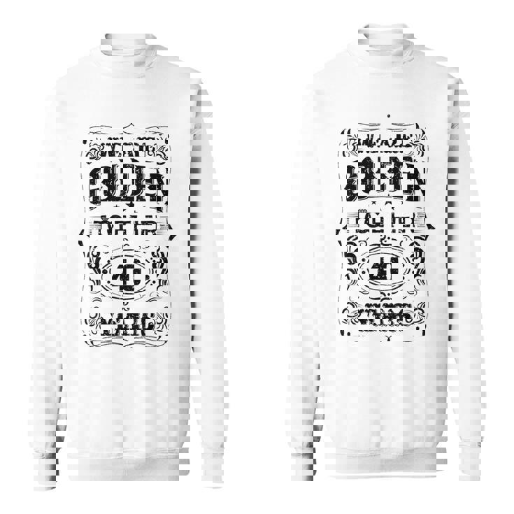 私たちは一緒にゴールデンです 40周年結婚40周年 スウェットシャツ