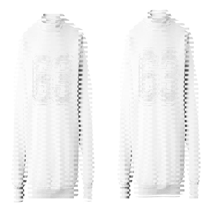 背面に63番。 スウェットシャツ