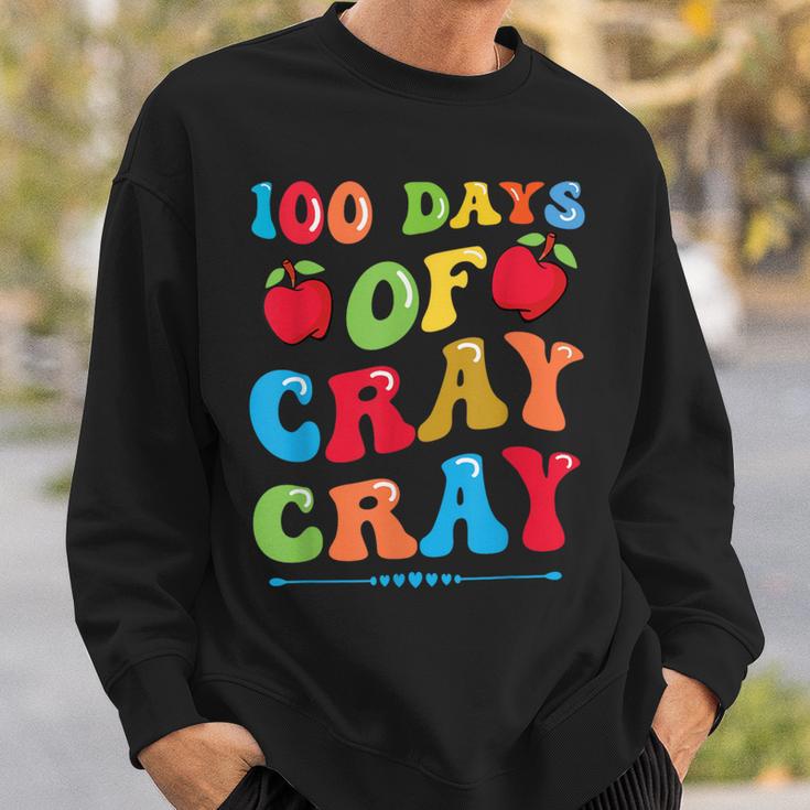 100 Days Of Cray Cray Apples And Books Sweatshirt Gifts for Him