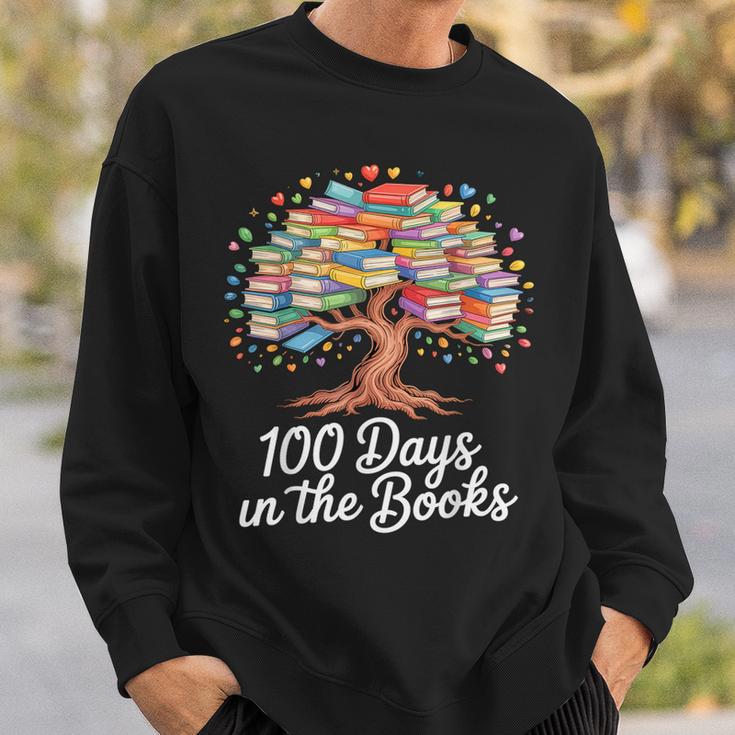 100th Day Of School Books Tree Reading Sweatshirt Gifts for Him 100th Day Of School Books Tree Reading Sweatshirt Gifts for Him