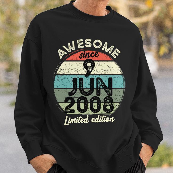 15歳の誕生日 2008年6月9日 15歳の誕生日 長袖tシャツ スウェットシャツ 彼への贈り物