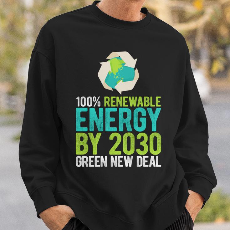 2030年までにグリーンニューディールの再生可能エネルギー 長袖tシャツ スウェットシャツ 彼への贈り物