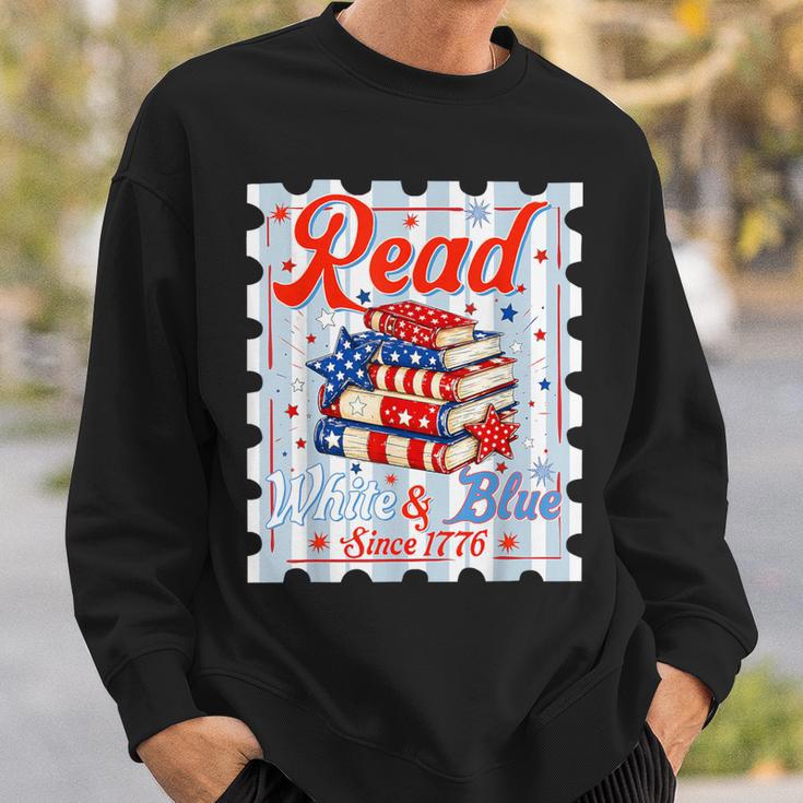 4th Of July Patriotic Read Blue Books Men Women Kid Sweatshirt Gifts for Him