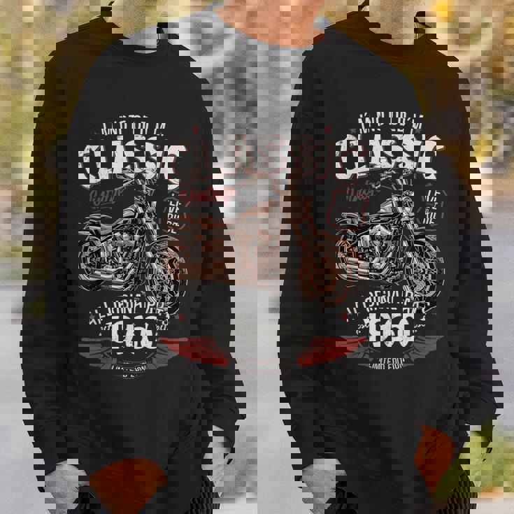 66 歳の誕生日男性オートバイ バイクに乗る人 1960 スウェットシャツ 彼への贈り物