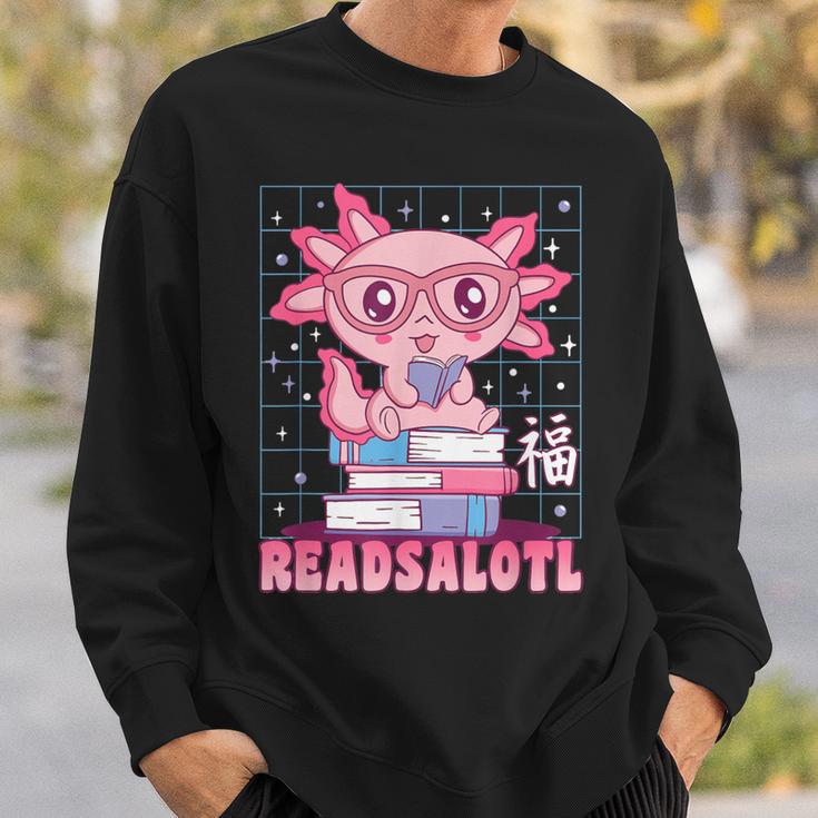 Axolotl Books Readsalotl Reading Bookworm Boys Girls Kids Sweatshirt Gifts for Him