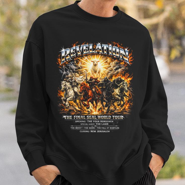 ON Back Book Of Revelation 4 Horsemen Of The Apocalypse Sweatshirt Gifts for Him