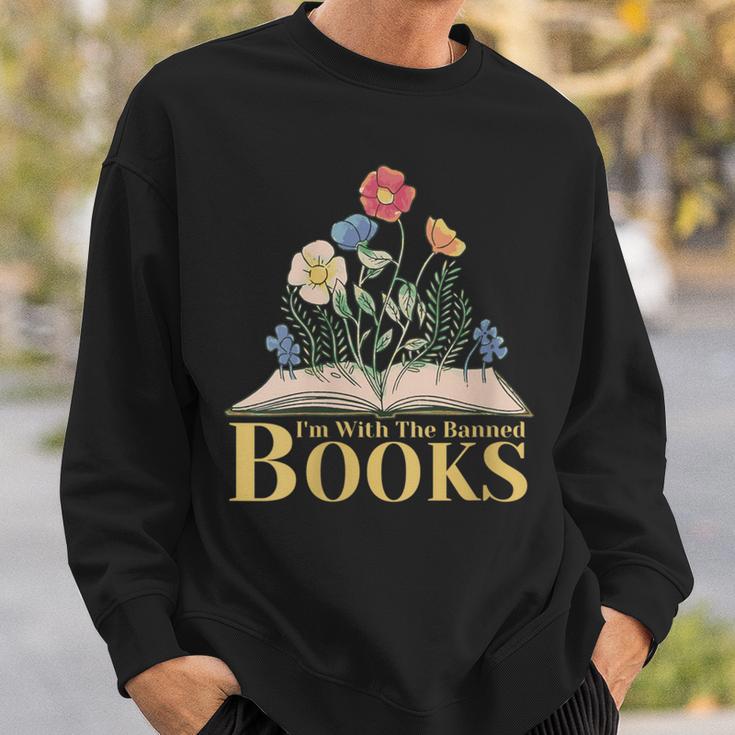 Banned Books I'm With The Banned Books Sweatshirt Gifts for Him