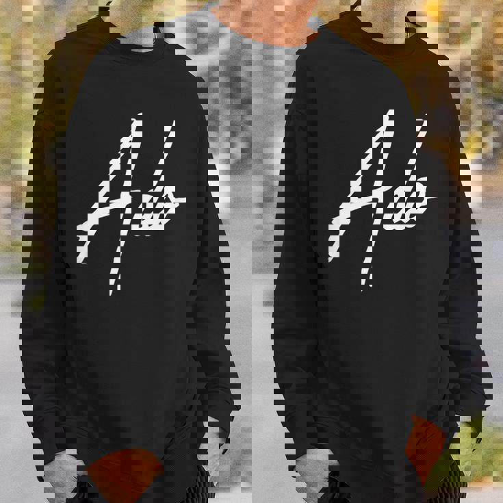 Beautiful Handwritten Font Ado Calligraphy スウェットシャツ 彼への贈り物