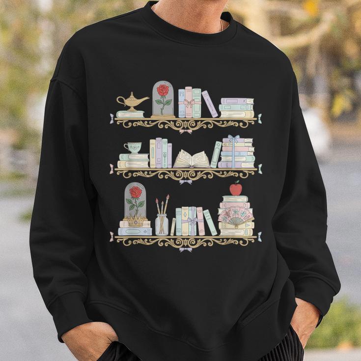 Belle Inspired Book Shelf Art Rose Book Lover For Women Sweatshirt Gifts for Him Belle Inspired Book Shelf Art Rose Book Lover For Women Sweatshirt Gifts for Him