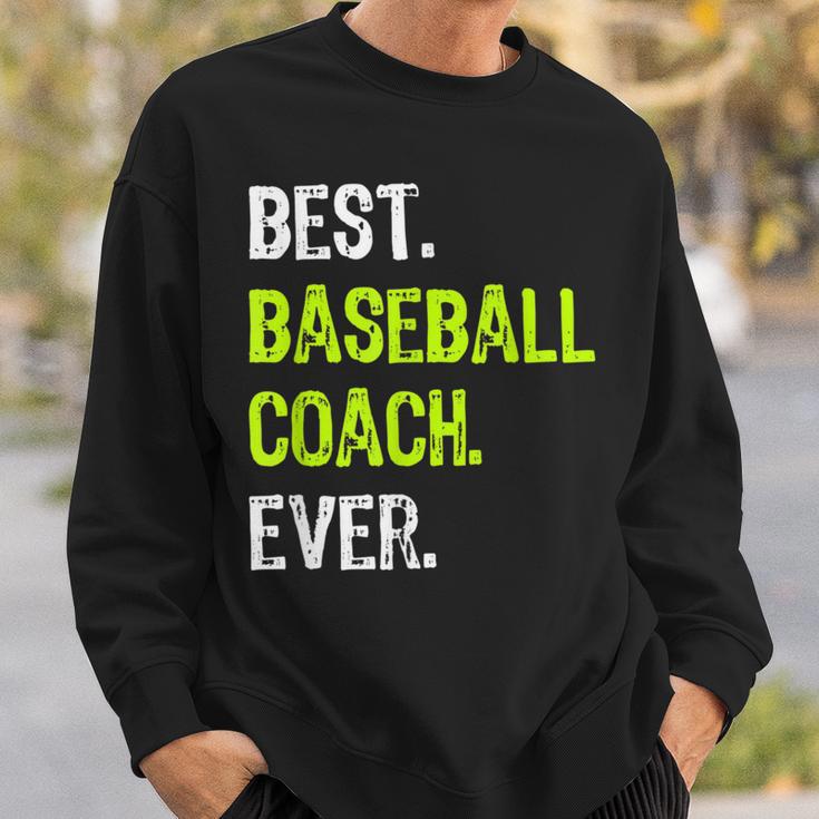 Best Baseball Coach Ever スウェットシャツ 彼への贈り物